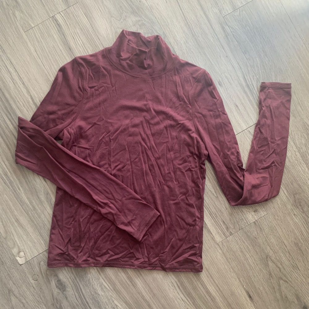 Outdoor Voices Merino Wool Mock Neck